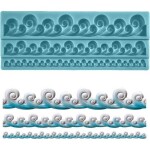Silkonová formička na okraje vlny 19x7,5 cm - Cakesicq - Cakesicq