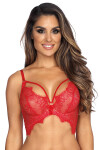 Dámska podprsenka/polokorzet V-9581 Červená - Axami 80D červená