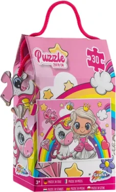 GRAFIX Puzzle Princezná a jednorožec