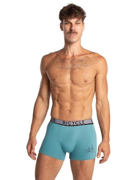 Lama boxerky M-1064 SZG A'2 M-2XL černá máta M
