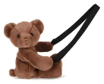 DÚDOU Plyšová taška cez rameno Medvedík hnedý / 30 cm / od 2 rokov (DC4380)