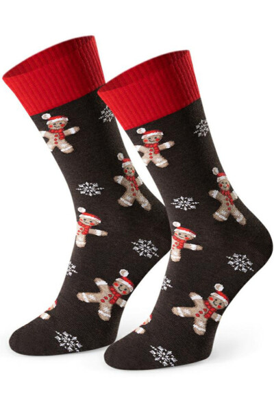 PÁNSKE VIANOČNÉ PONOŽKY 136 BRONZOVÁ MELANŽE 41-43