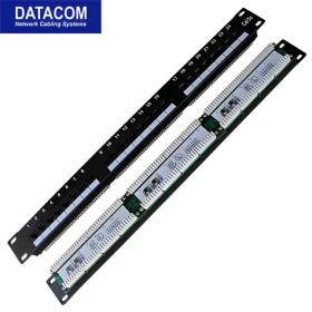 DATACOM Patch panel 24x / RJ-45 / CAT5E / UTP / LSA / 1U / 19" (3021)