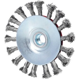 Nerezová kužeľová drôtená okrúhla kefa, 0,5 mm, Ø 115 mm KS Tools 340.0051; 340.0051