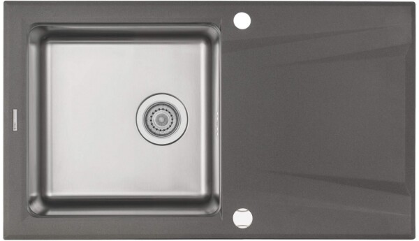 DEANTE DEANTE - Prime antracit metalic - Granitovo - oceľový drez, 1 - bowl s odkvapkávačom ZSR_T113