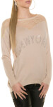 Trendy Koucla pulli NEWYORK with rhinestones Einheitsgroesse