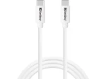 Sandberg USB-C Charge Cable 1M 65W biela / nabíjací kábel USB-C na USB-C