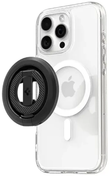 Spigen O-Mag Magnetic MagSafe úchytka/stojanček na telefón čierna (AMP08822)