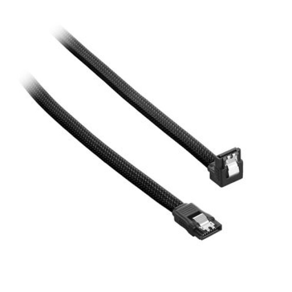 CableMod ModMesh Pravouhlý SATA 3 Kábel 60cm - čierna (CM-CAB-RSAT-N60KK-R)