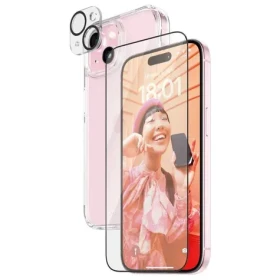 PanzerGlass Bundle 3v1 Apple iPhone 15 (PG sklo + HardCase D3O + Camera) (B1172+2809)