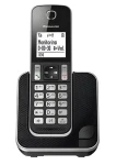 Panasonic KX-TGD310 čierna / Bezdrôtový telefón (KX-TGD 310 PDB BLACK)
