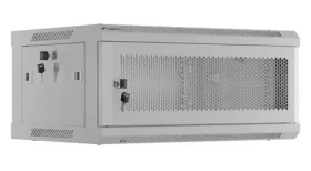 Lanberg WF01-6404-23S sivá / Nástenný rozvádzač 19" / 4U / 600×450 mm / perforované dvere / Flat pack (WF01-6404-23S)