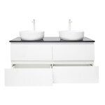 Kúpeľňová skrinka s umývadlom SAT B-Way 119x50x45 cm biela lesk BWAY2120WTK2BB BWAY2120WTK2BB