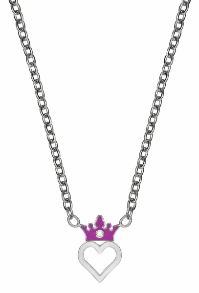 Disney Slušivý oceľový náhrdelník Princess N600626RWL-157.CS