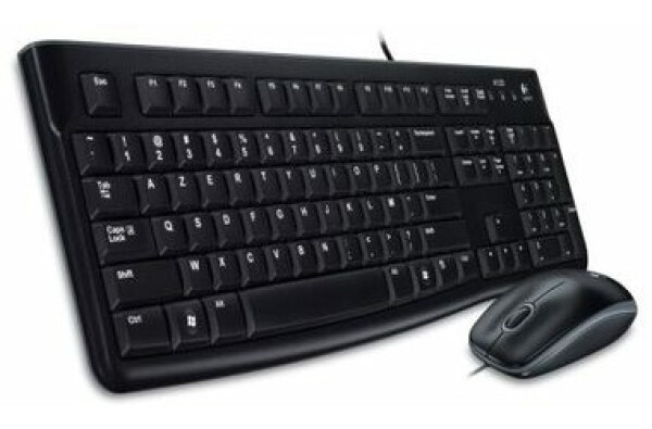 Logitech Desktop MK120 Francúzska verzia / Klávesnica a myš / FR verzia / USB / Čierna (920-002539)