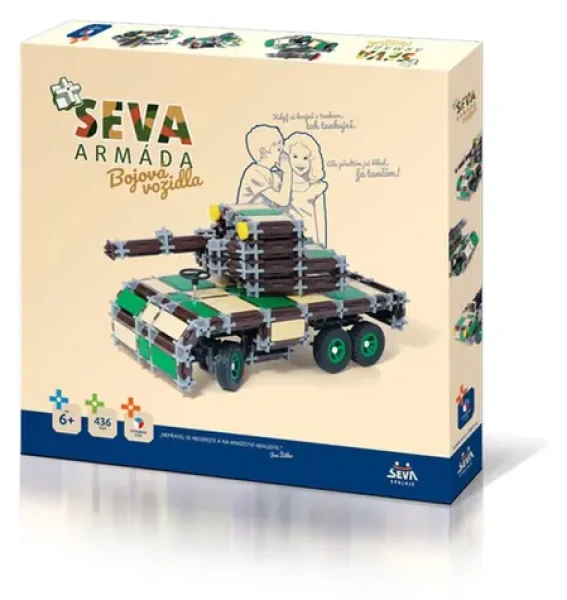 SEVA Stavebnice Armáda Bojové vozidlá