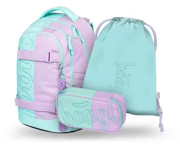 BAAGL SET 3 - Školský set Skate max Sweet: batoh / peračník / sáčok (A-35013)