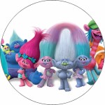 Jedlý papier Trollovia rodina 19,5 cm - Pictu Hap - Pictu Hap