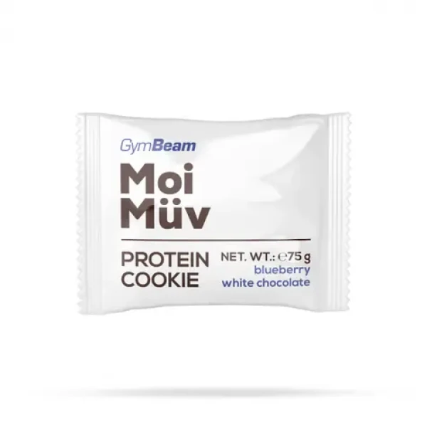 MoiMüv Protein Cookie - GymBeam (čučoriedka biela čokoláda, 75 g) (48406-9-čučoriedka-bielačokoláda-75g)
