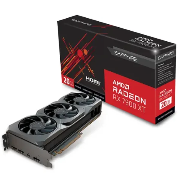 Sapphire RX 7900 XT / 1500-2394 MHz / 20GB D6 / 320-bit / 1x HDMI + 2x DP / (8+8) (21323-01-20G)