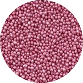 Cukrové perličky ružové metalické 2mm 1kg - I LOVE CAKES - I LOVE CAKES