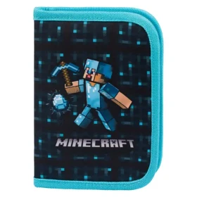 BAAGL Školský peračník jednoposchodový Minecraft Blue Axe (A-34326)