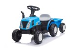 Mamido Detský elektrický traktor Swift s prívesom modrý