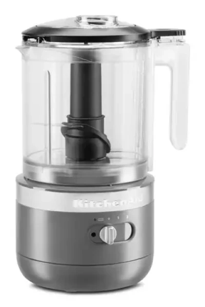 KitchenAid 5KFCB519EDG matná šedá / Stolný bezdrôtový sekáčik / 1,1 L / 2 rýchlosti (5KFCB519EDG)