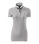 Polokošeľa Collar Up strieborná šedá S