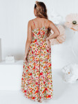 Šaty FLOWMISS Maxi EY2629 bielo-žlto-červené – FashionStreet M/L
