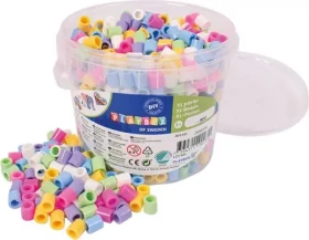 PLAYBOX Zažehľovacie korálky vo vedre XL pastelové