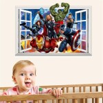 Veselá Stena Samolepka Avengers v okne