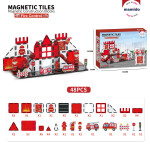 Mamido Mamido Magnetická stavebnica hasiči 48 dielov, hasičská stanica MT1482