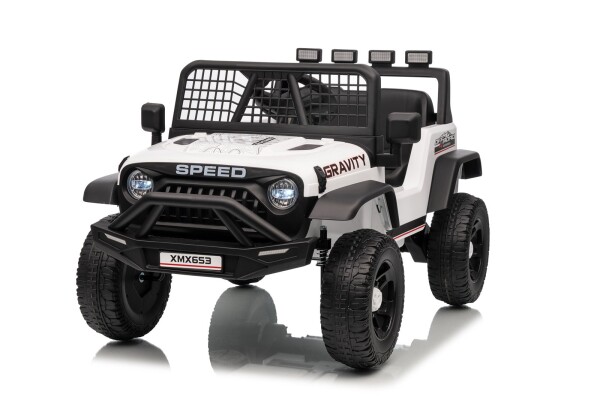 Mamido Mamido Elektrické autíčko Speed Offroad biele | 4x45W | EVA kolesá | 12V 7Ah | EKO koža