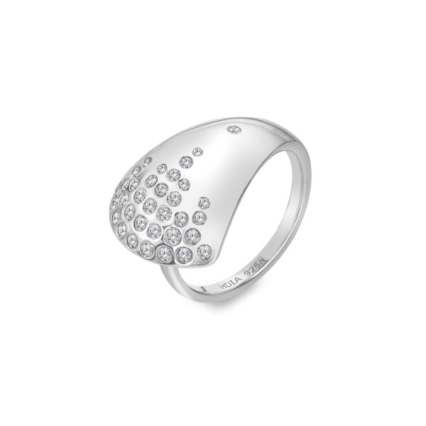 Hot Diamonds Elegantný prsteň s diamantom a topásami Spritz DR295 59 mm