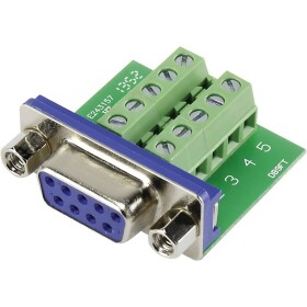 TRU COMPONENTS DSUB09F-10TB-2 1229331 D-SUB zásuvka 90 ° Pólov: 9 skrutkovací 1 ks; 1229331