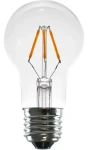 SEGULA LED A-Form číra 24V DC / Žiarovka / E27 / 3 W (22 W) / 210 lm / 2700 K / stmievateľná (50836)