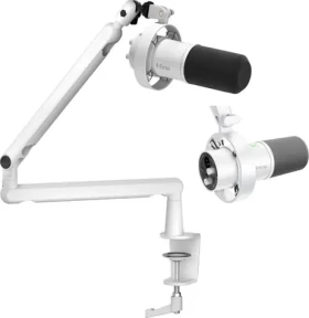 FIFINE T688W USB XLR Kit biela / stolný mikrofón / dynamický / rameno / USB-C / XLR (T688W)