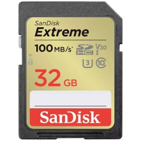 SanDisk Extreme SDXC karta 32 GB Class 10 UHS-I nárazuvzdorné , vodotesné; SDSDXVT-032G-GNCIN