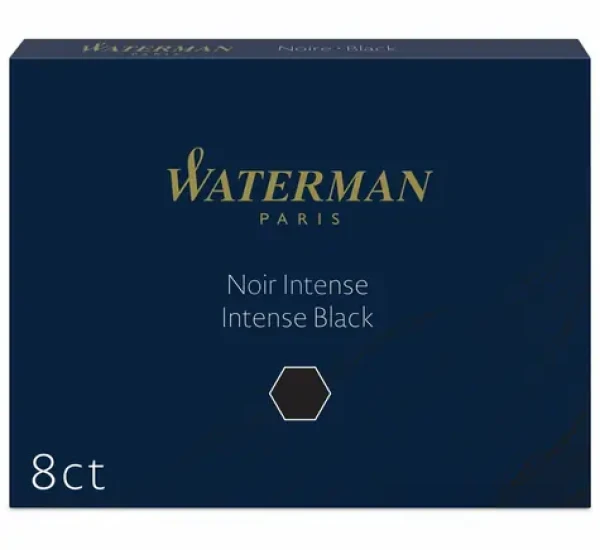 WATERMAN Inks Long Standard čierna 8ks / Atramentové bombičky / do plniacich pier WATERMAN (S0110850)