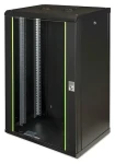 Digitus Unique 9U sivý / Nástenný rozvádzač / 19" / 600 x 450 mm / Sklenené dvere / Nosnosť 100 kg (DN-19 09-U)