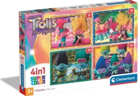 Clementoni PUZZLE Trollovia 3 4v1