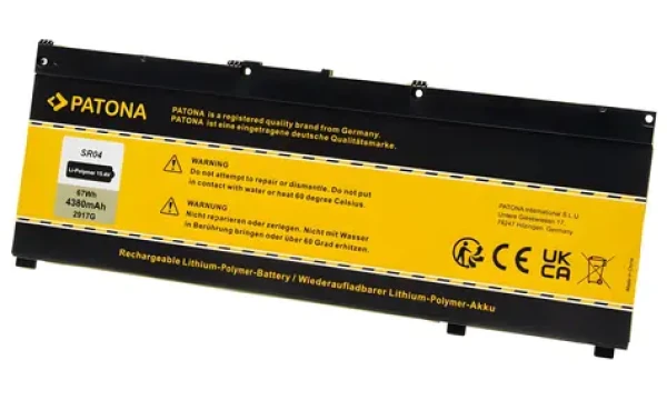 Patona batéria pre ntb HP OMEN 15-ce/ DC/cb Pavilion 15cx 4380mAh / Li- POL / 15.4V / SR03XL/SR04XL (PT2917)