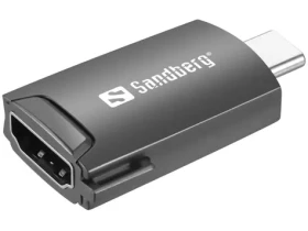 Sandberg redukcia USB-C na HDMI / 4K30Hz / USB-C samec / HDMI samica / čierna (136-34)