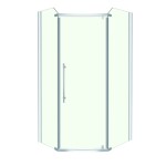 KERRA - Sprchová kabína päťuholníková Glasgow Plus 100 5907548112644