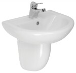 OLSEN SPA - Nástenné umývadlo COMPACT 55 - Polostĺp k umývadlu - Bez, Stĺp k umývadlu - Bez stĺpu OLKGKO04LVB01