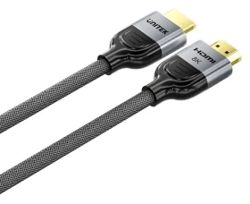 Unitek C11093RGY01-10M čierna / Kábel HDMI 2.1 / 8K 60Hz / 144Hz / 10 m / pozlátené konektory (C11093RGY01-10M)