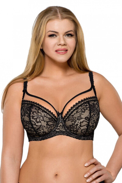 Dámska podprsenka 1396 Crystal black plus - AVA černá 75/J