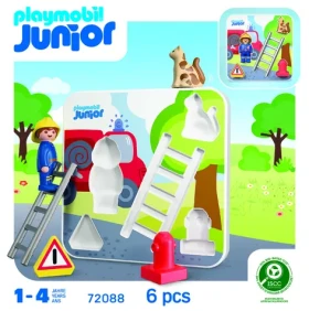 Playmobil JUNIOR 72088 Vkladačka s hasičom