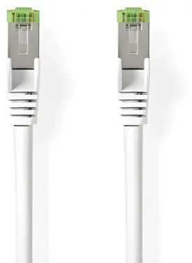 Nedis CAT8.1 S/FTP biela / Sieťový kábel / RJ45 - RJ45 / 1 m / LSZH (CCGL85520WT10)